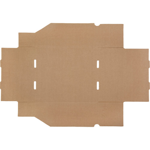 Mitchel Lincoln MLCG173 Boîtes profondes en carton ondul&eacute;, 9-3/4" la x 11-1/4" p x 4-1/2" h, Beige