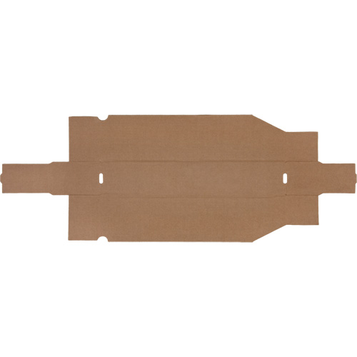 Mitchel Lincoln MLCG176 Deep Corrugated Parts Bins, 1-7/8" W x 17-1/8" D x 4-1/2" H, Beige