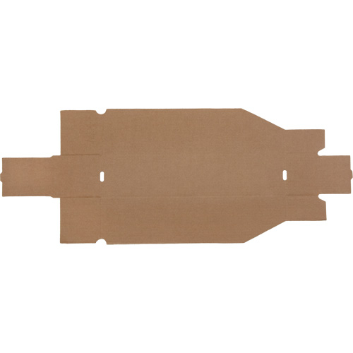 Mitchel Lincoln MLCG178 Boîtes profondes en carton ondul&eacute;, 3-3/4" la x 17-1/4" p x 4-1/2" h, Beige