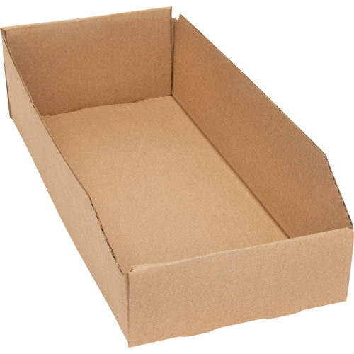 Mitchel Lincoln MLCG180 Boîtes profondes en carton ondul&eacute;, 7-3/4" la x 17-1/4" p x 4-1/2" h, Beige
