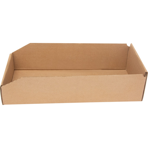 Mitchel Lincoln MLCG180 Boîtes profondes en carton ondul&eacute;, 7-3/4" la x 17-1/4" p x 4-1/2" h, Beige