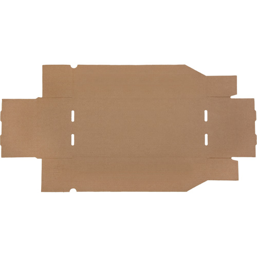 Mitchel Lincoln MLCG180 Boîtes profondes en carton ondul&eacute;, 7-3/4" la x 17-1/4" p x 4-1/2" h, Beige