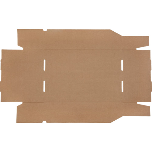 Mitchel Lincoln MLCG182 Deep Corrugated Parts Bins, 11-3/4" W x 17-1/4" D x 4-1/2" H, Beige