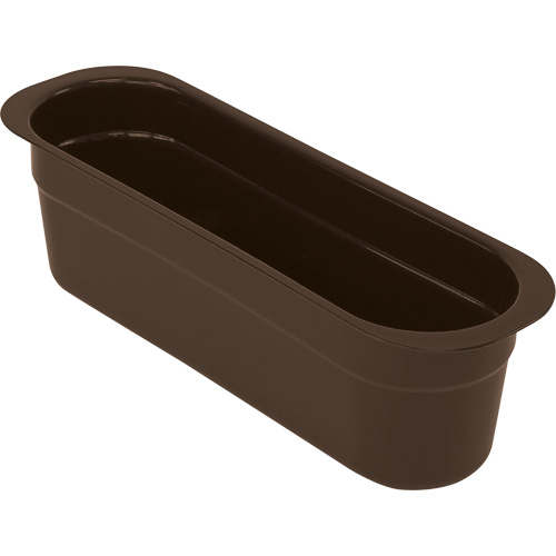 Quantum Storage System FSB-1544BN All-Purpose Cutlery Storage Tub, 4-1/8" H x 4-7/16" D x 14-3/16" L, Plastic, Brown