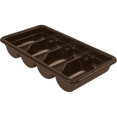 Quantum Storage System FSB-20113BN All-Purpose Storage Tub, 3-3/4" H x 11-3/8" D x 20-7/16" L, Plastic, Brown