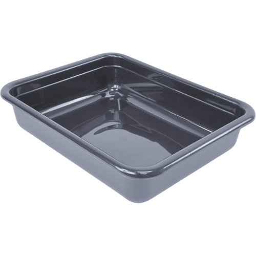 Quantum Storage System FSB-20155GY Bac d'entreposage tout usage &agrave; fond plat, 5" ha x 15" p x 20" lo, Plastique, Gris