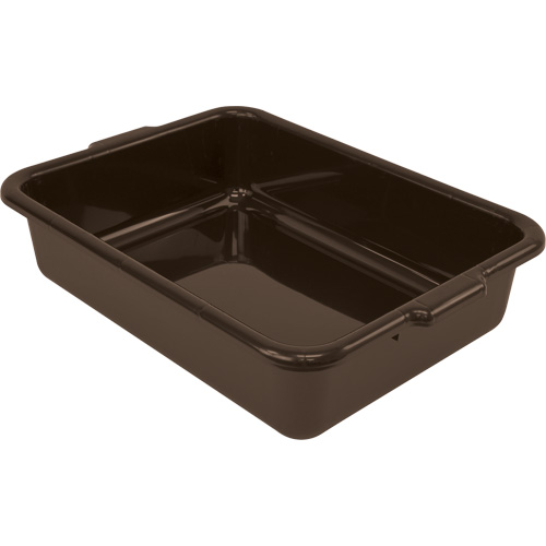 Quantum Storage System FSB-21155BN Bac d'entreposage tout usage &agrave; fond plat, 5" ha x 15" p x 21" lo, Plastique, Brun