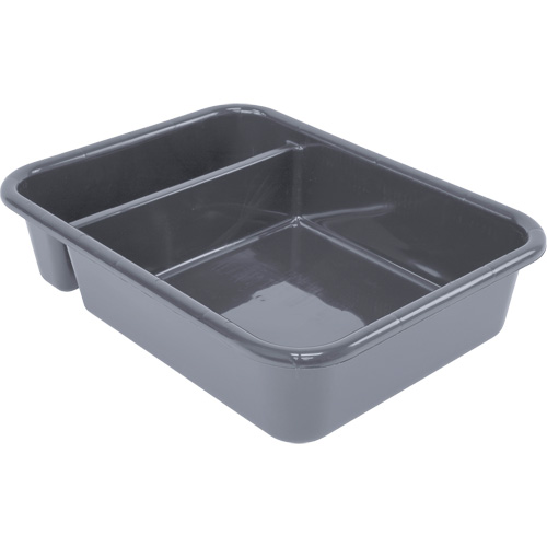 Quantum Storage System FSB-21165GY All-Purpose Compartmentalized Storage Tub, 5" H x 15" D x 20" L, Plastic, Grey
