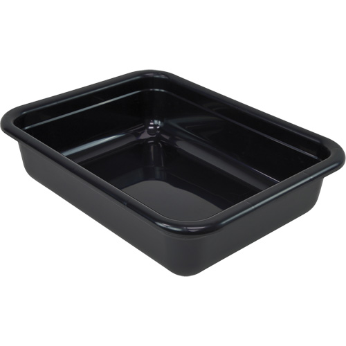 Quantum Storage System FSB-22175BK Bac d'entreposage tout usage &agrave; fond plat, 5" ha x 17" p x 22" lo, Plastique, Noir