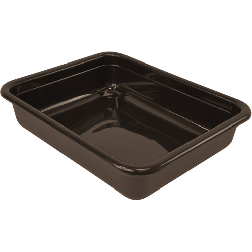 Quantum Storage System FSB-20155BN Bac d'entreposage tout usage &agrave; fond plat, 5" ha x 15" p x 20" lo, Plastique, Brun