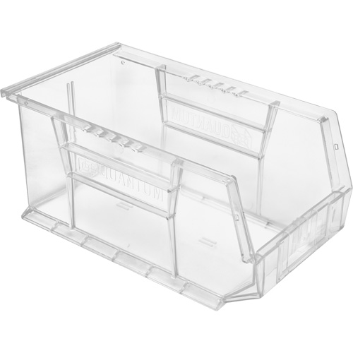 Quantum Storage System QUS240CCCS Crystal Clear Ultra Bins, 8-1/4" W x 7" H x 14-3/4" D, Clear