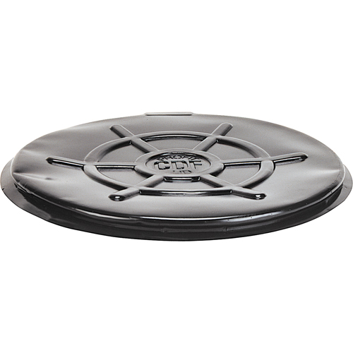 CDF Corporation PLTH55 Protective Drum Lids, Closed Top, Fits: 55 US gal (45 imp. gal.), Black
