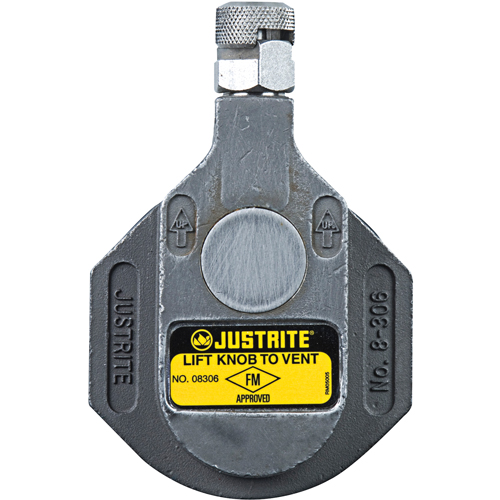 Justrite 08306 EVENT A BARIL HORIZONTAL  ACIER INOXYDABLE