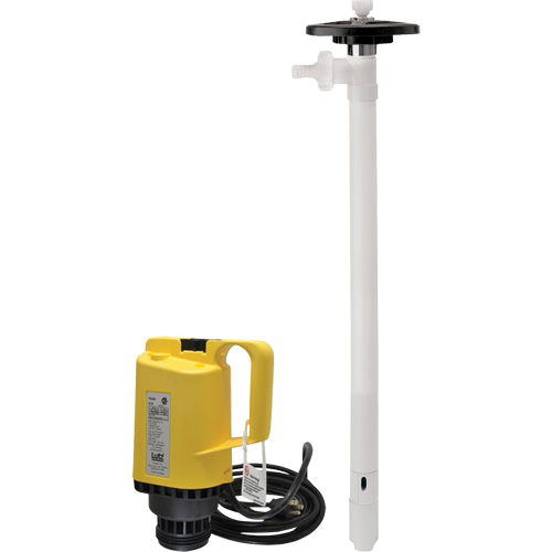 Lutz DB821 Pompes &agrave; tambour &eacute;lectriques, PVDF, 42 gal./min