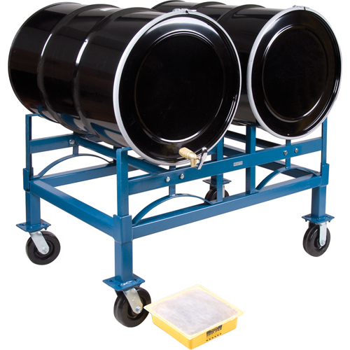 KLETON DC262 Drum Stacking Rack, 2 Drums, 1600 lbs. Capacity, 45-1/2" W x 30" D x 12-1/2" H