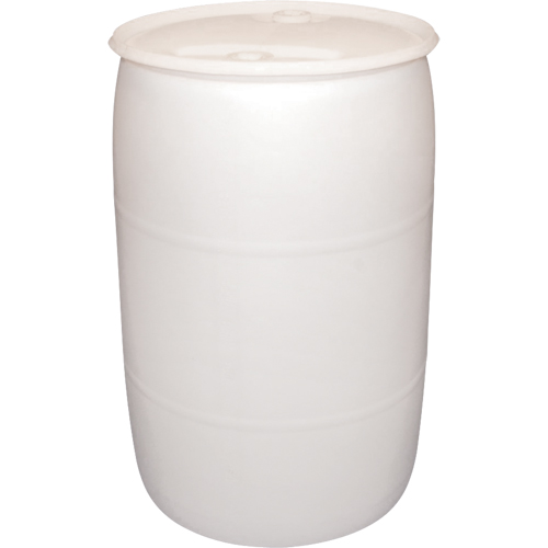 Mauser Packaging NDLTP0051 Polyethylene Drums, 55 US gal (45 imp. gal.), Closed Top, Natural