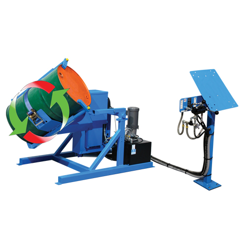 Morse 310-3 Drum Tumbler Tilt to Load, 55 US gal. (45 Imperial Gal.) Capacity, Variable Speed, 2 HP