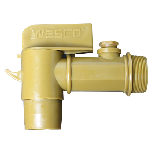 Wesco 272179 2" NPT Polyethylene Deluxe Drum Faucet, Polyethylene, 2" NPT