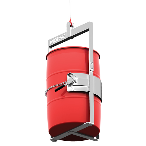 Morse 86-SS Stainless Steel Below-Hook Drum Lifter, 30 - 55 US Gal. (25 - 45 Imperial Gal.), 1000 lbs./454 kg Cap.