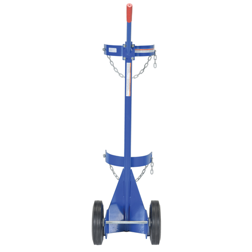 Vestil CYL-D-1-HR Chariot pour bouteille de gaz, Roues Caoutchouc, Base de 12" la x 15-1/2" lo, 500 lb