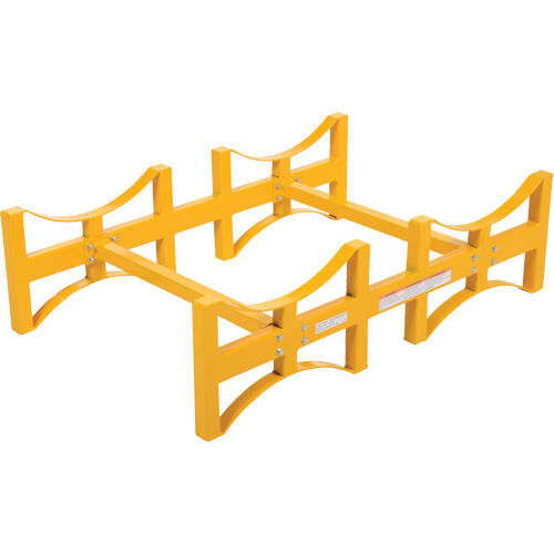 Vestil DRUM-RACK-2 Steel Stackable Drum Rack, 2 Drums, 1600 lbs. Capacity, 45-1/2" W x 29-7/8" D x 12-3/4" H