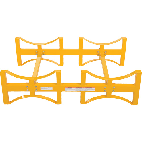 Vestil DRUM-RACK-2 Steel Stackable Drum Rack, 2 Drums, 1600 lbs. Capacity, 45-1/2" W x 29-7/8" D x 12-3/4" H