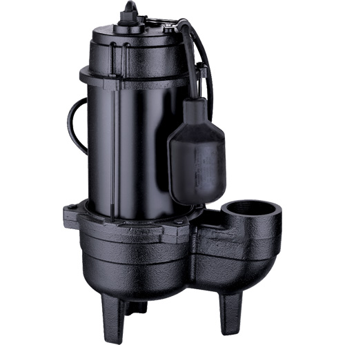 LEO USC-37W-1-20 Cast Iron Sewage Pump, 120 V, 9.5 A, 6000 GPH, 1/2 HP