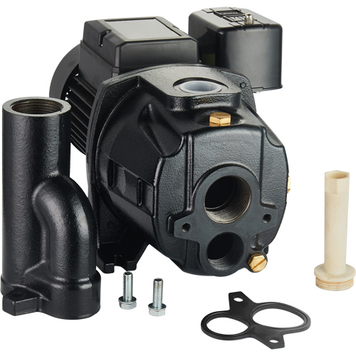 LEO UDPM75-1 Dual Voltage Cast Iron Convertible Jet Pump, 115 V/230 V, 1400 GPH, 3/4 HP