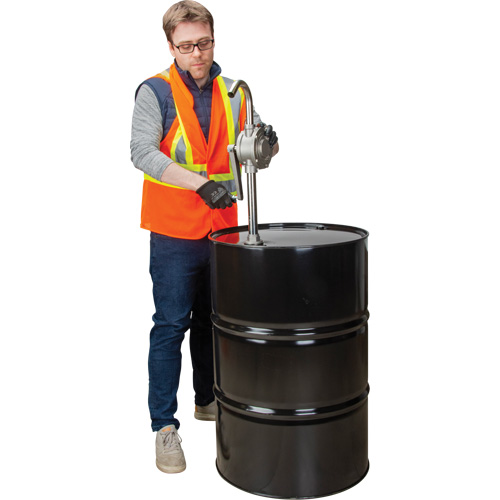KLETON DC865 Pompe rotative pour baril, Acier inoxydable, Pour capacit&eacute; 55 gal., 12 oz/course