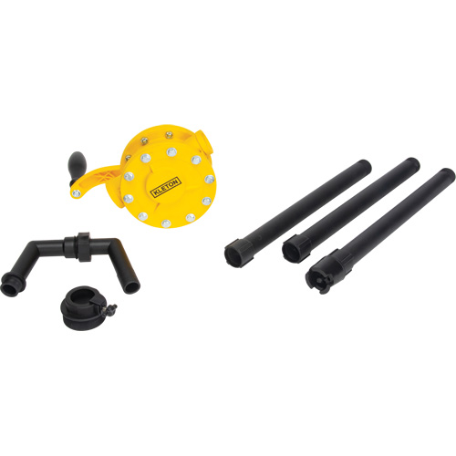KLETON DC870 Pompe rotative pour baril, Polypropyl&egrave;ne, Pour capacit&eacute; 15 - 55 gal. US, 8 oz/course