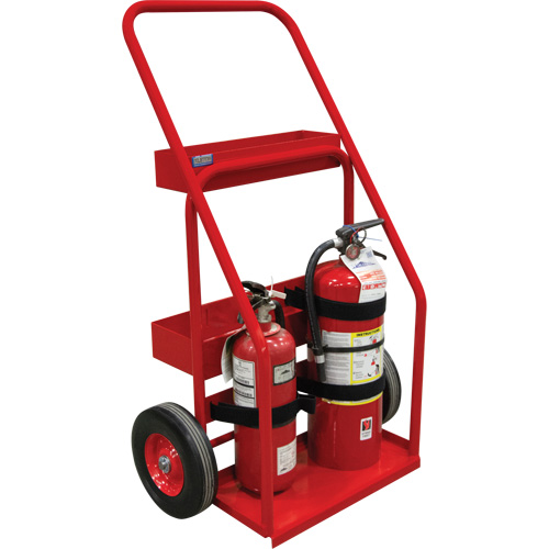 KLETON DC902 Chariot de prevention d'incendie pour travaux &agrave; chaud, Roues Semi-pneumatique, Base de 17,75" la x 8,9" lo, 100 lb