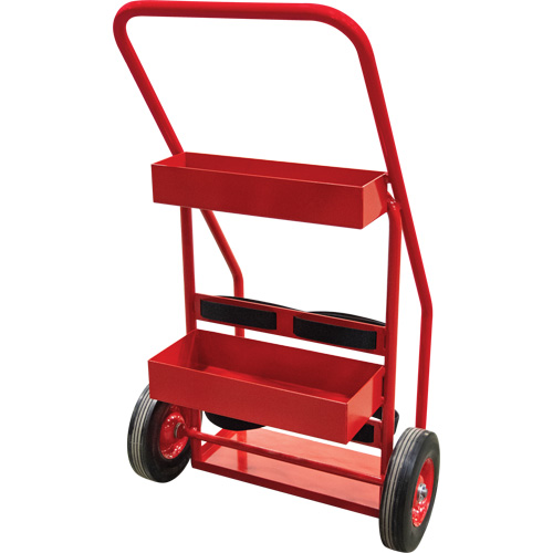 KLETON DC902 Chariot de prevention d'incendie pour travaux &agrave; chaud, Roues Semi-pneumatique, Base de 17,75" la x 8,9" lo, 100 lb