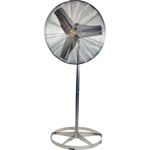 Air Master 70836 Stainless Steel Food Service Washdown Air Circulating Fans, Industrial, 1 Speed, 24" Diameter