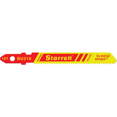 Starrett BU218_ Lames pour scie sauteuse Unified Shank, Bim&eacute;tal, 2" lo, 18 dents par pouce