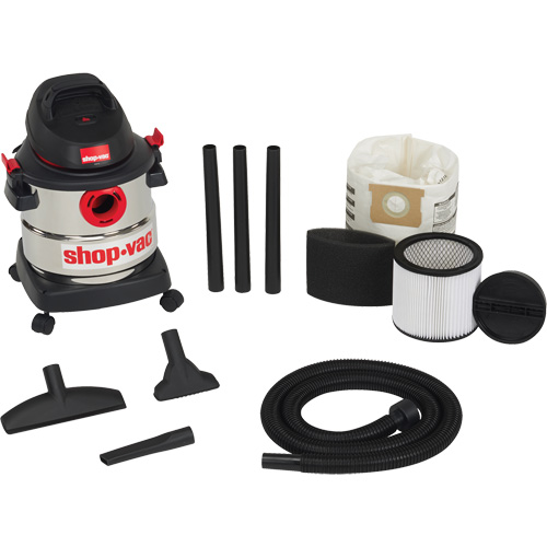 SHOP VAC Shop Vacuum, WetDry, 4.5 HP, 5 US Gal. (18.9 Litres) EB351