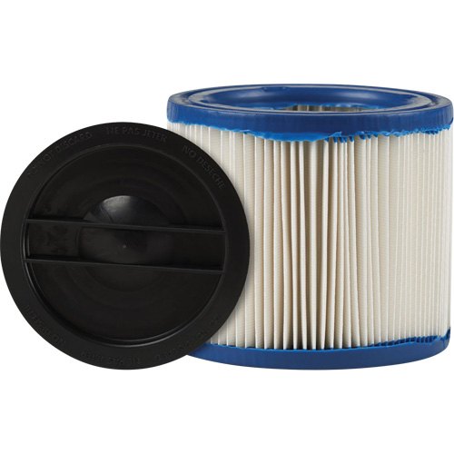 SHOP VAC CleanStream® Gore® Small Wet/Dry Vacuum Filter, Cartridge/Hepa