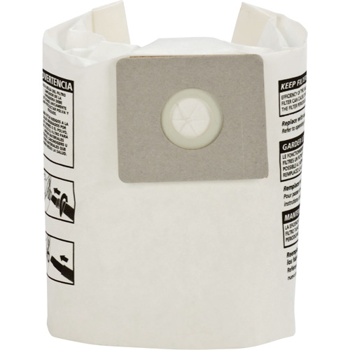 Shop Vac 9066733 Sacs filtrants pour d&eacute;bris secs jetables de type A, 1 - 1,5 gal. US