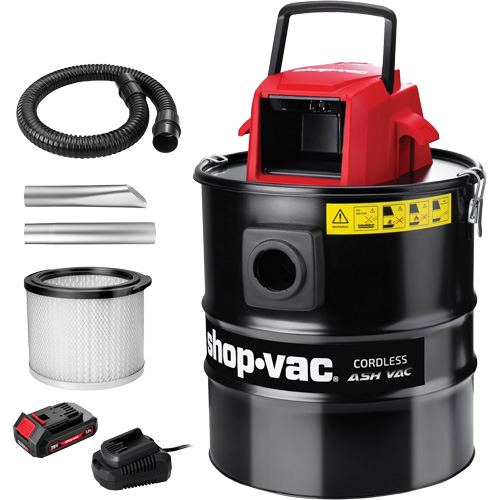 Shop Vac 5430024 Cordless Ash Vacuum, 20 V, 5 gal. Capacity