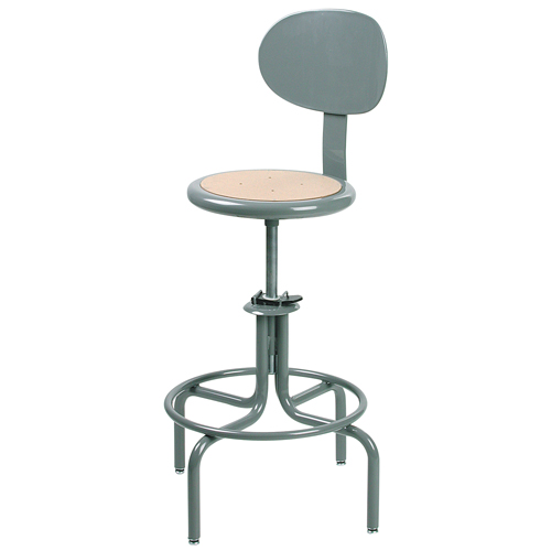Mur-Van C623M Tabouret de s&eacute;rie 600, Stationnaire, Ajustable, , Acier/Masonite Si&egrave;ge, Gris