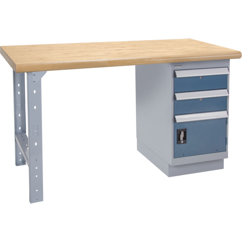 KLETON FM965 Heavy-Duty Workbench, Door w/ Drawer Combination, 1500 lbs. Cap., 72" W x 30" D, 34" H