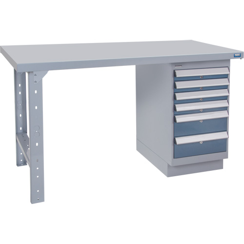 KLETON FG643 Pre-designed Workbenches, 60" W x 30" D x 34" H, 2500 lbs. Capacity