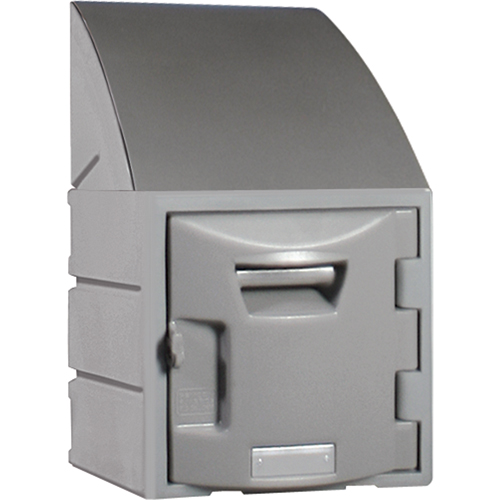 Remcon Plastics Incorporated 01 530 1212 BX1 000 Casier, 12" x 15" x 25", Gris, Assembl&eacute;