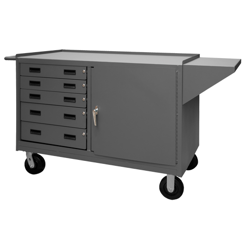 Mobile sales cabinet workbench