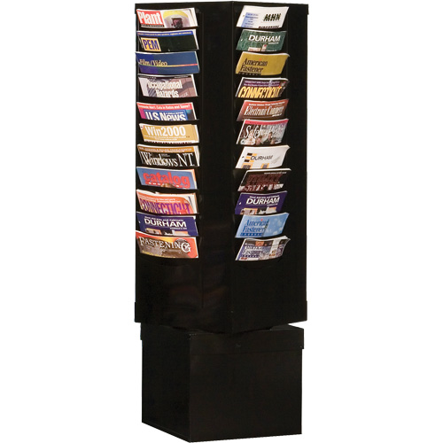 Durham Manufacturing 410-08 Porte-documents, Rotatif, 44 fentes, Acier, 14-1/8" la x 14-1/8" p x 48-1/2" h