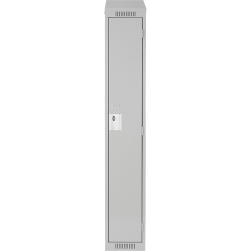 Anthony Steel Mfg. CL-S-1-15X18X72-ST_A124 Clean Line Lockers, 15" x 18" x 78", Steel, Grey, Rivet (Assembled)