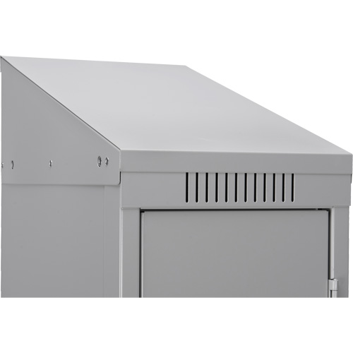 Anthony Steel Mfg. CL-D-3-121272RBST_A124 Clean Line Lockers, 2 -tier, Bank of 3, 36" x 12" x 82", Steel, Grey, Rivet (Assembled)