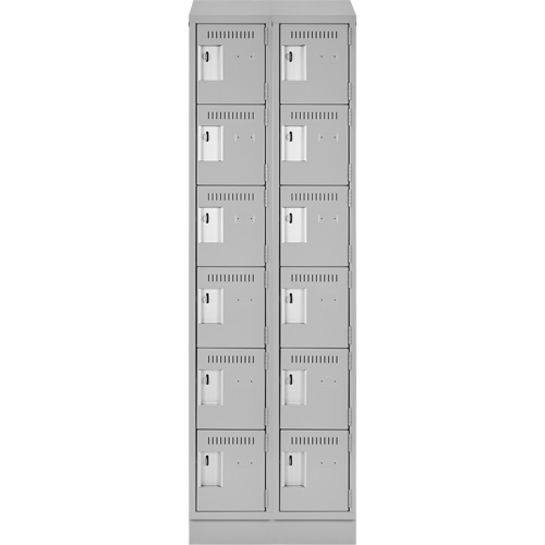 Anthony Steel Mfg. CL-L-2-15X1872RBST_A124 Clean-Line Lockerette, 6 -tier, Bank of 2, 18" x 72" x 15", Steel