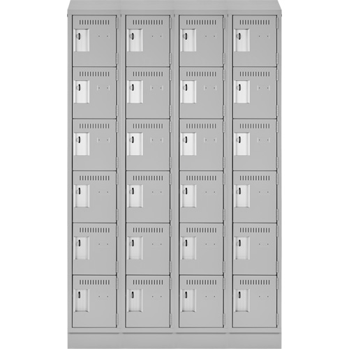 Anthony Steel Mfg. CL-L-4-15X1872RBST_A124 Clean-Line Lockerette, 6 -tier, Bank of 4, 18" x 72" x 15", Steel