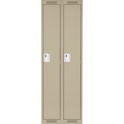 Anthony Steel Mfg. CL-S-2-12X15X72_A123 Casiers Clean Line, Bloc de 2, 24" x 15" x 72", Acier, Beige, Rivet (assembl&eacute;)