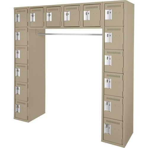 Anthony Steel Mfg. CL-ARC-12X18X72-16_A123 Arche de casiers &eacute;conomiques assembl&eacute;s Clean Line, 16 niveaux, 18" x 72" x 12", Acier